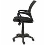 FORÖL Silla de oficina Vianos con mecanismo basculante y respaldo de malla, Negro
